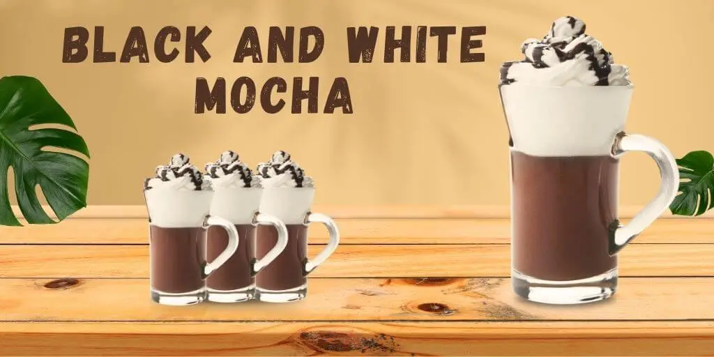 Black and white mocha