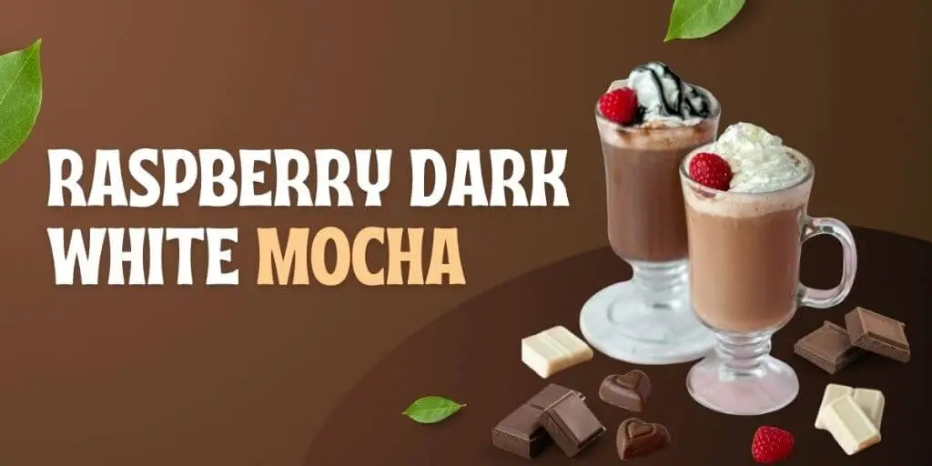 Raspberry dark white mocha