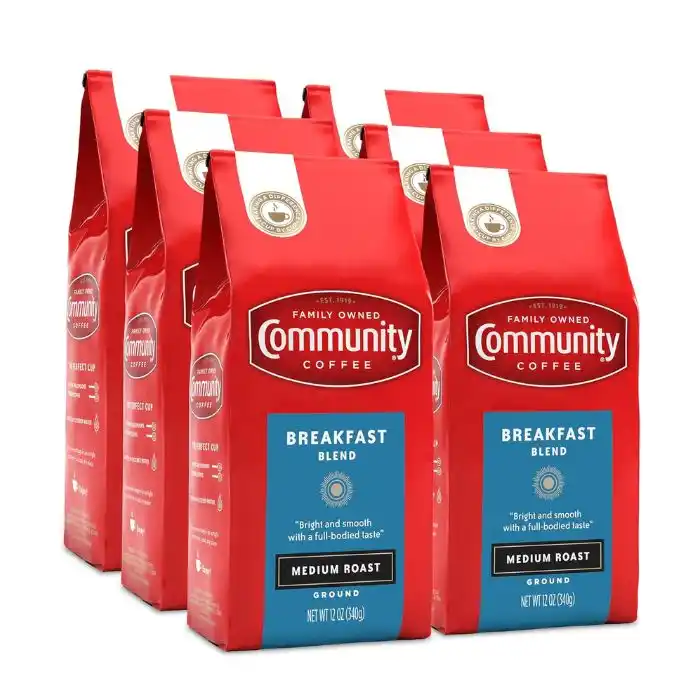 Community Coffee Breakfast Blend 72 Ounces, Medium Roast Ground Coffee